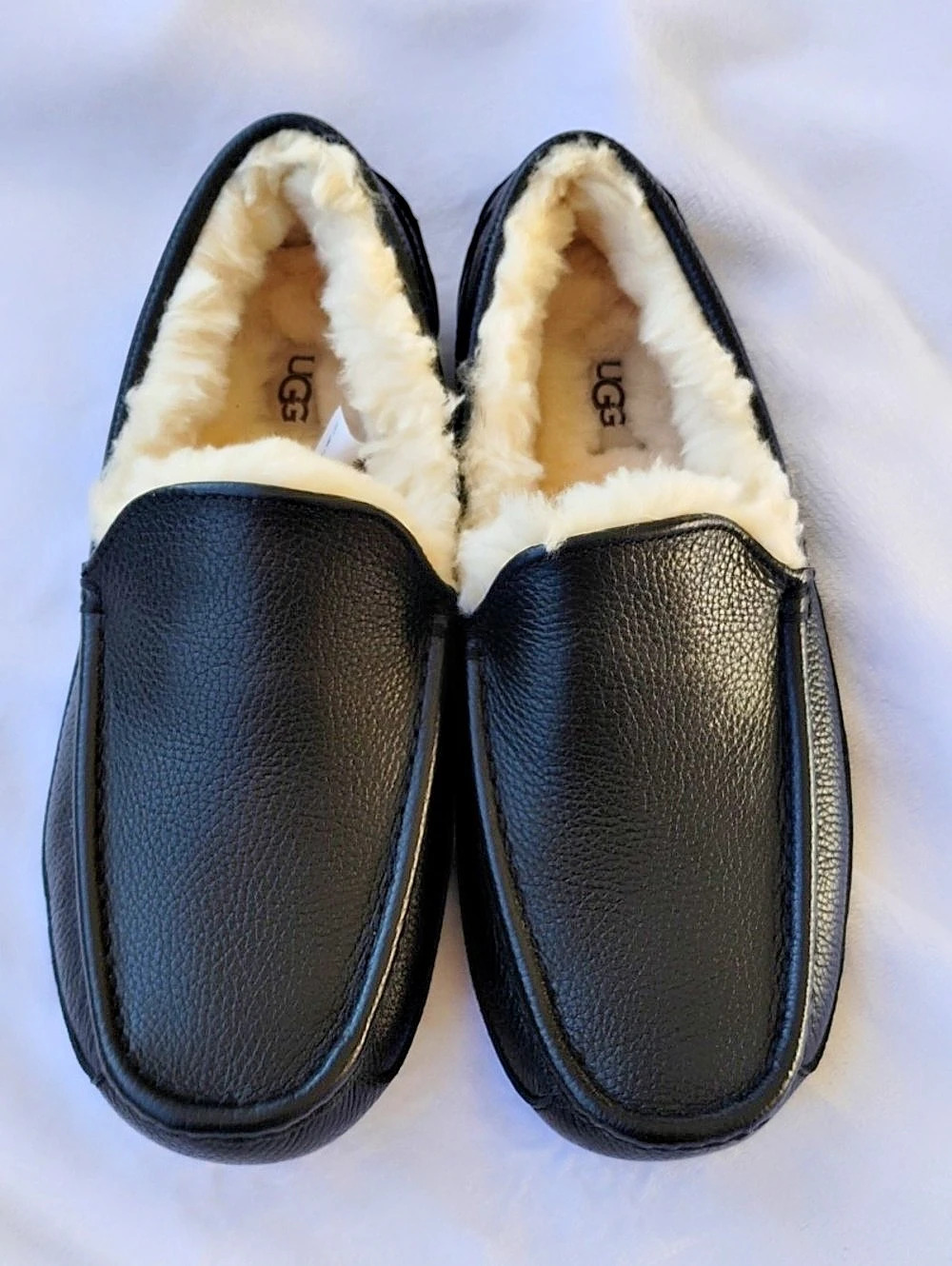 UGG Men's Ascot Leather Slipper Black